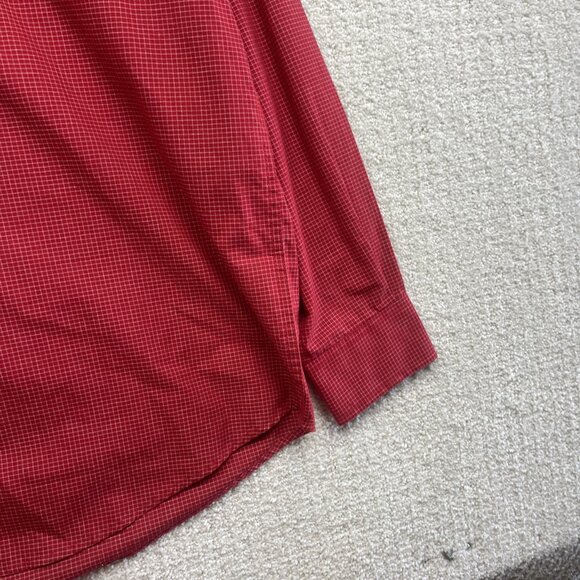 Antigua St Louis Cardinals Men’s M Baseball Long Sleeve Button Up RedPlaid Shirt - Picture 6 of 14